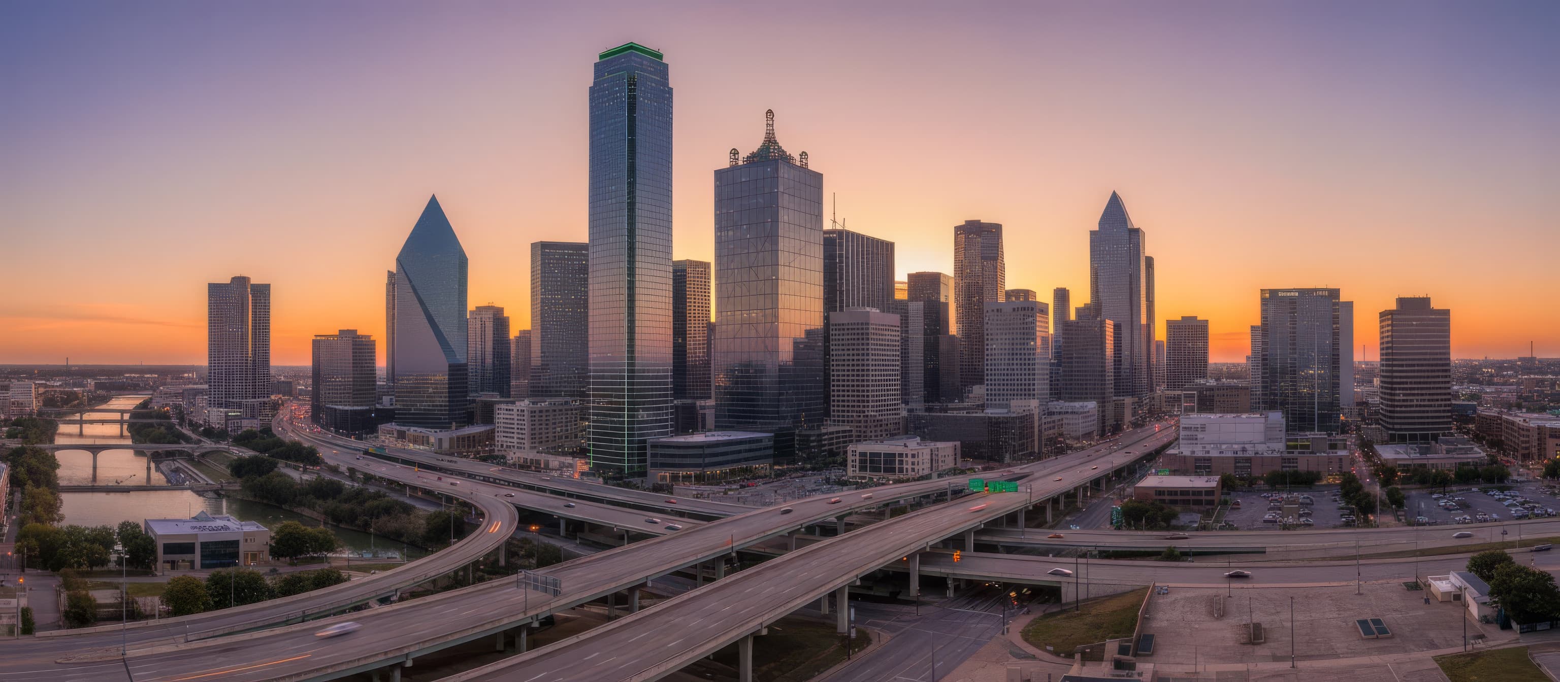 Dallas County skyline and cityscape - True North Title service area