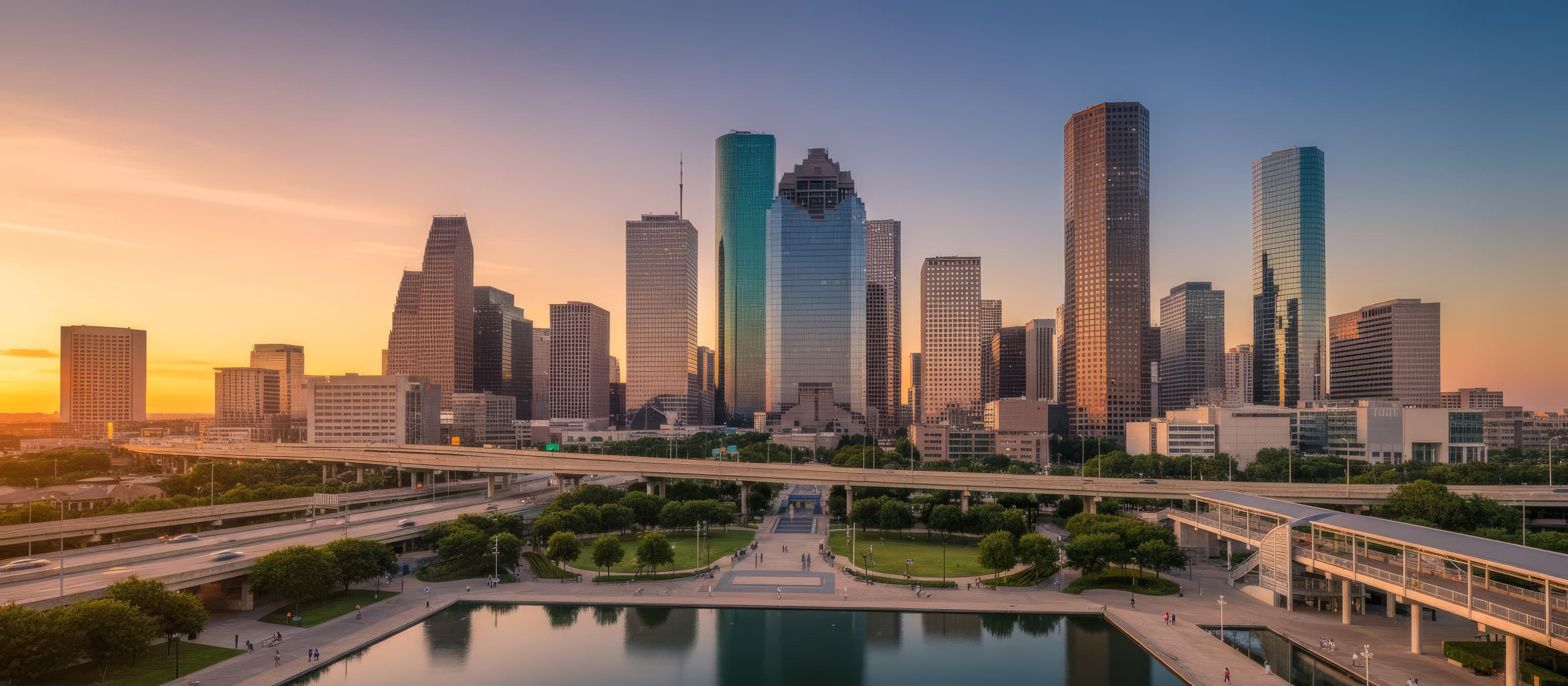 Harris County skyline and cityscape - True North Title service area